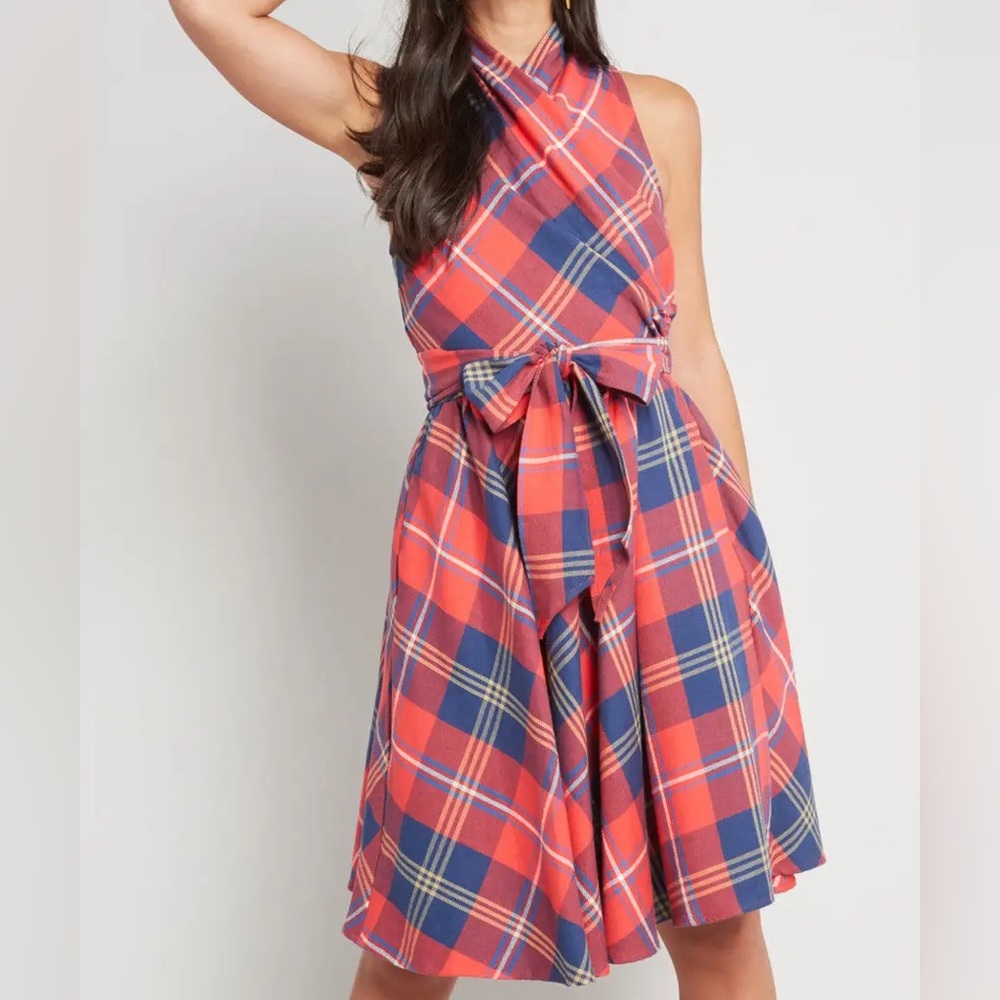 NWT Plaid ModCloth Dress